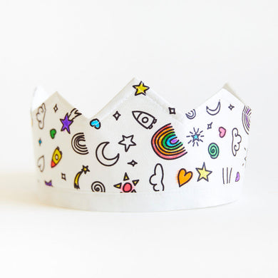 SARAH'S SILKS Rainbow Sky Coloring Crown