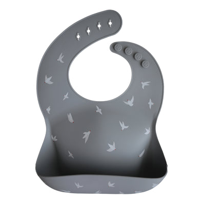 Printed Silicone Bib - Seagulls