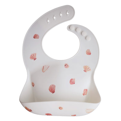 Printed Silicone Bib - Light Shell